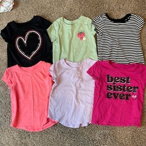 Lot of 6 short sleeve tops size 3t